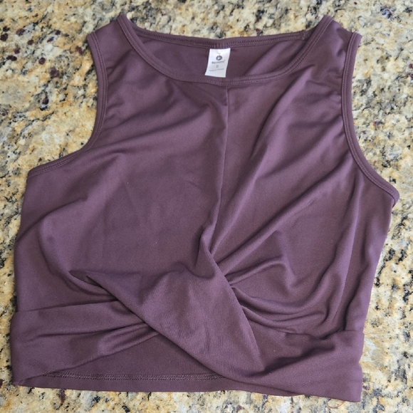 90 Degree by Reflex Twist Front Activewear Crop Tops – Black & Brown, Size Small - Picture 2 of 6